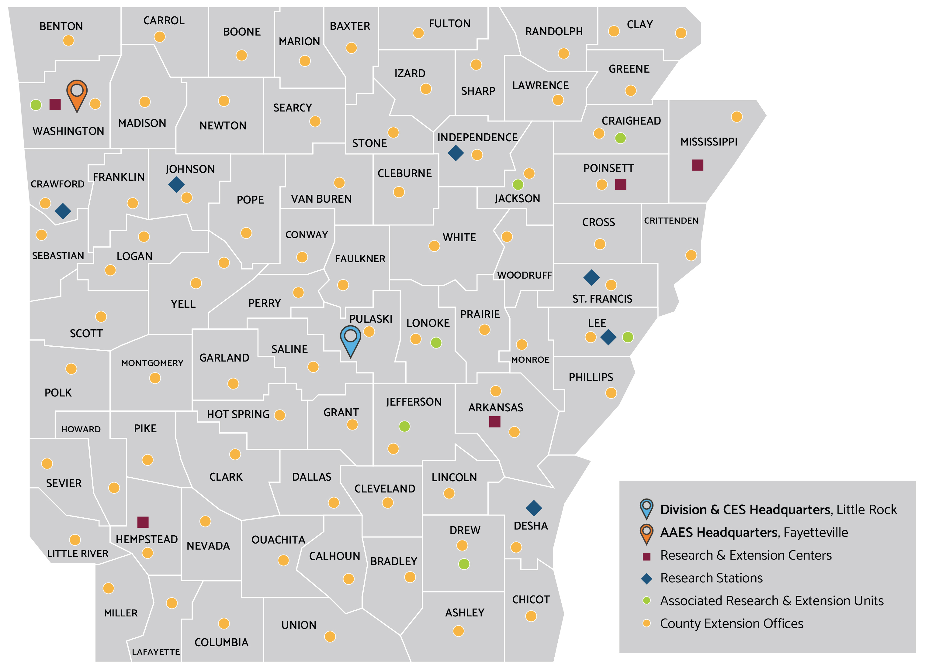 Division Facilities Map