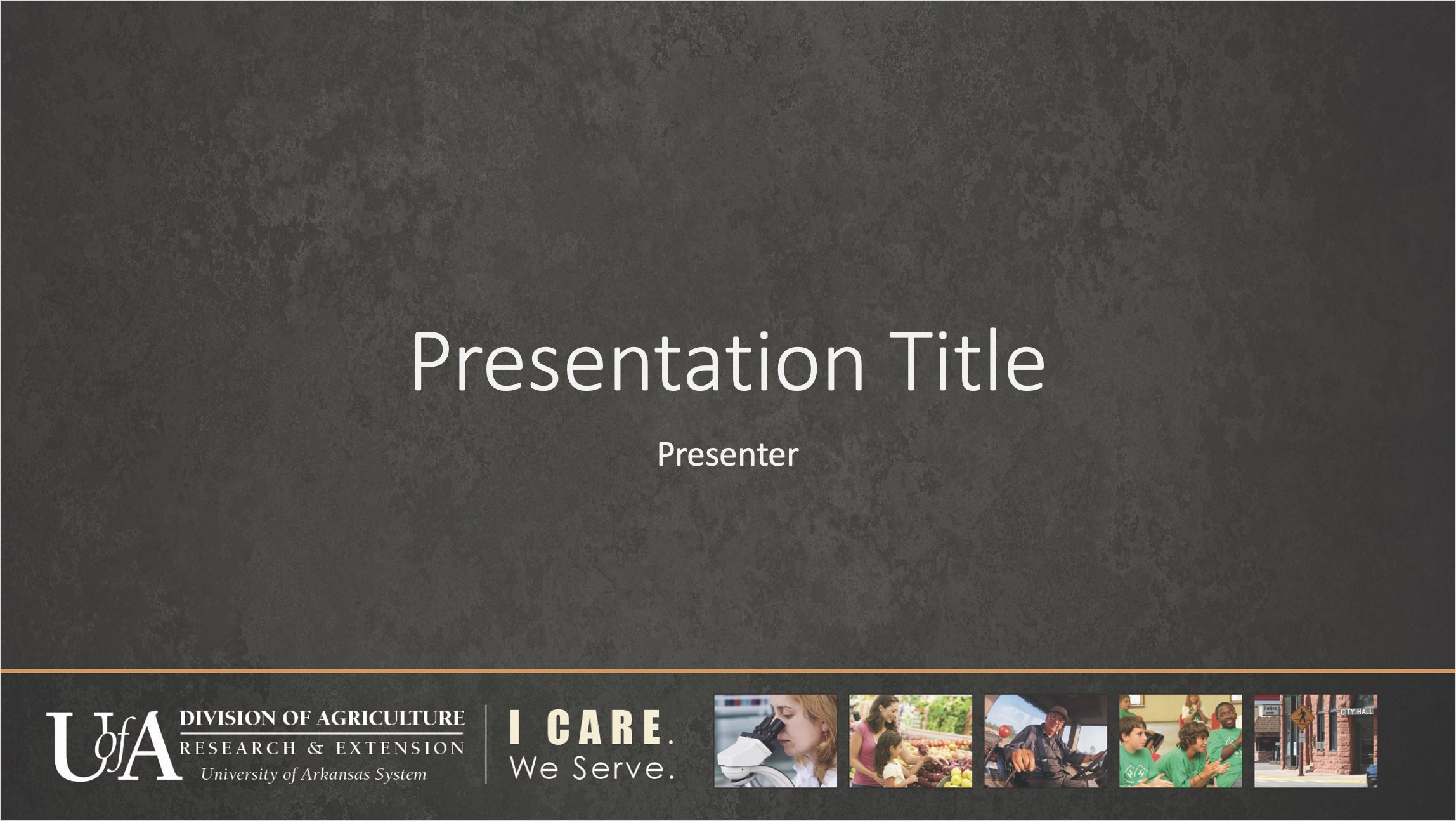 I Care We Serve PowerPoint template image