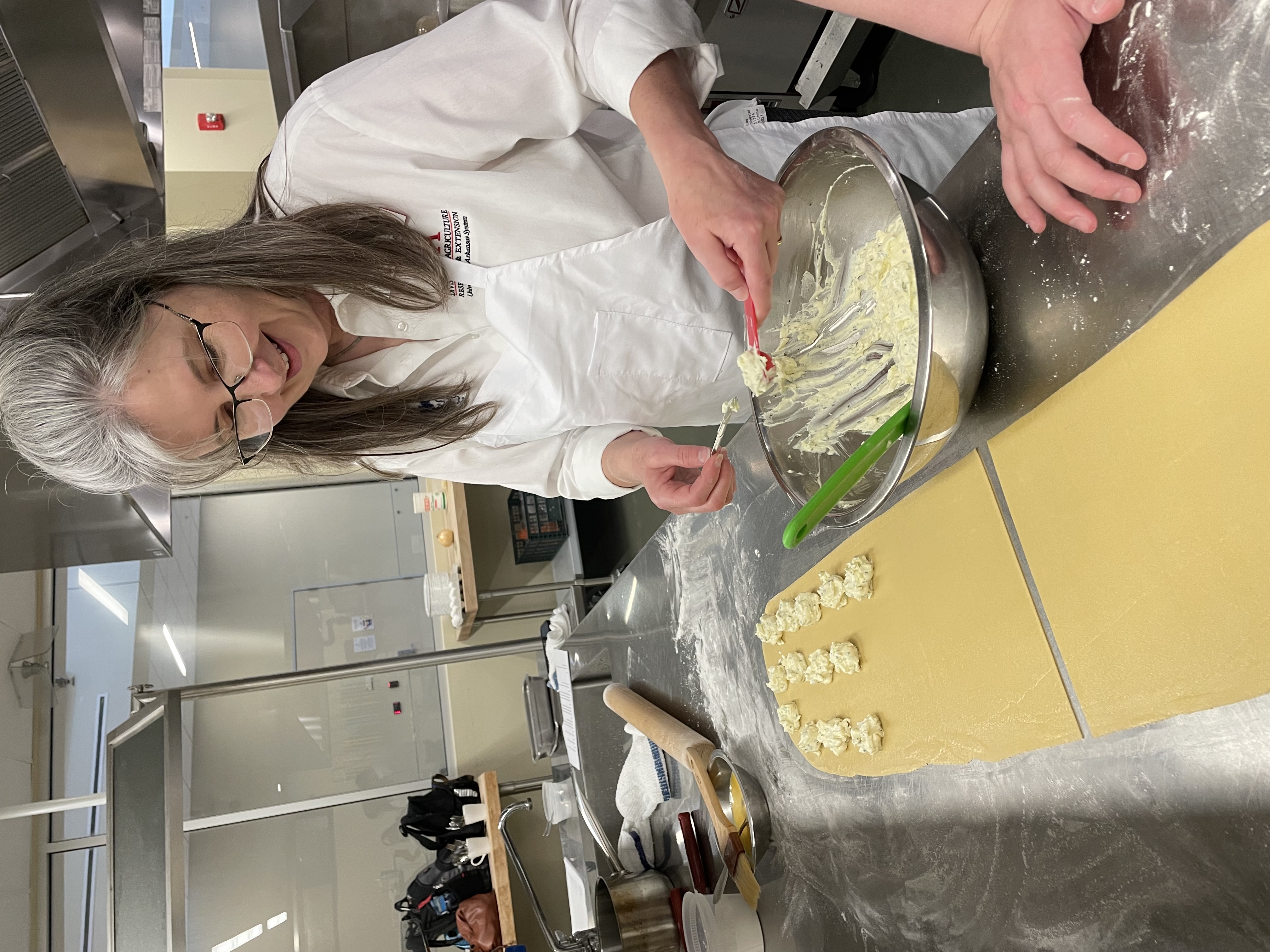 Alison Crane makes ravioli