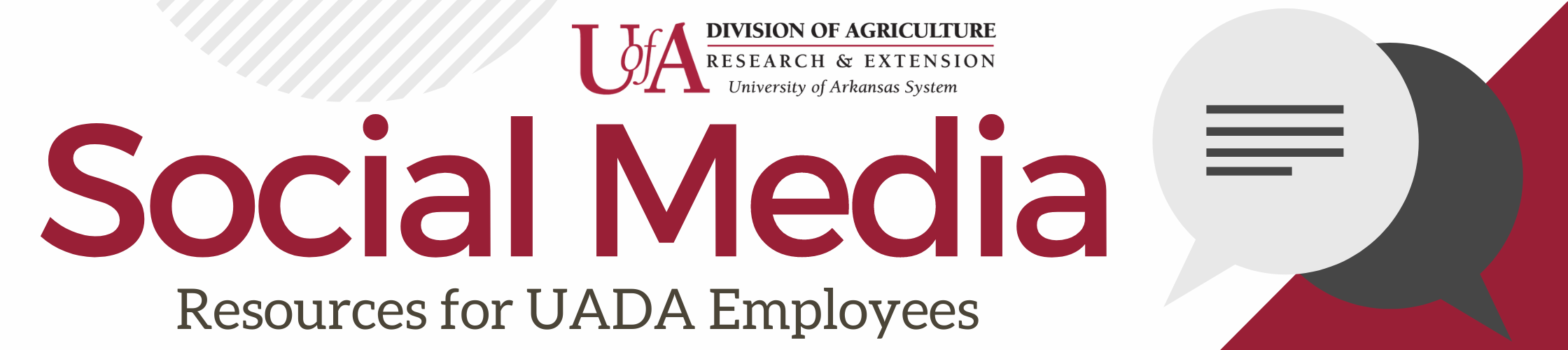 Social Media Resources for UADA Employees