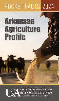 2024 Arkansas Agriculture Profile cover showing a flooded rice field